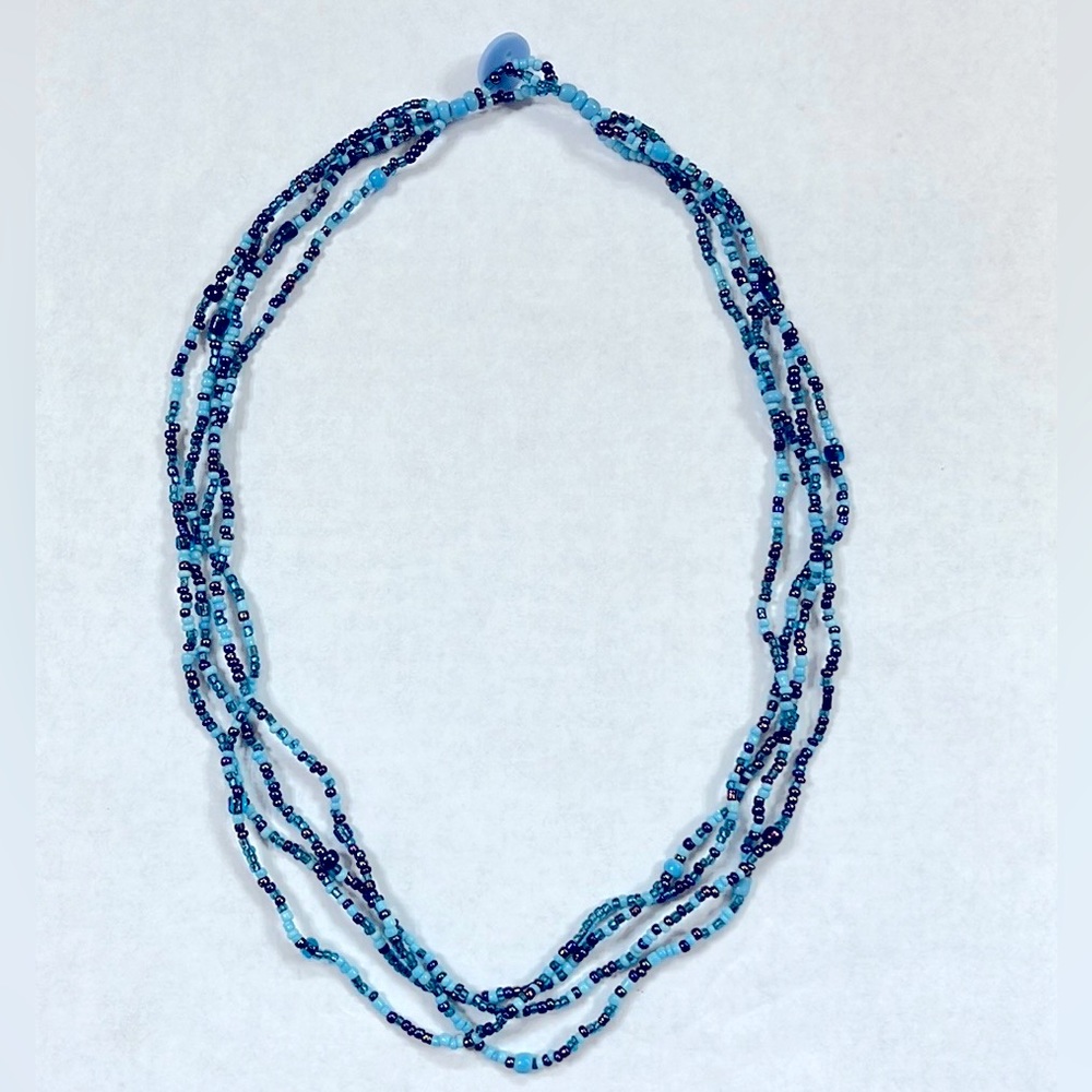 Beaded Blue Necklace